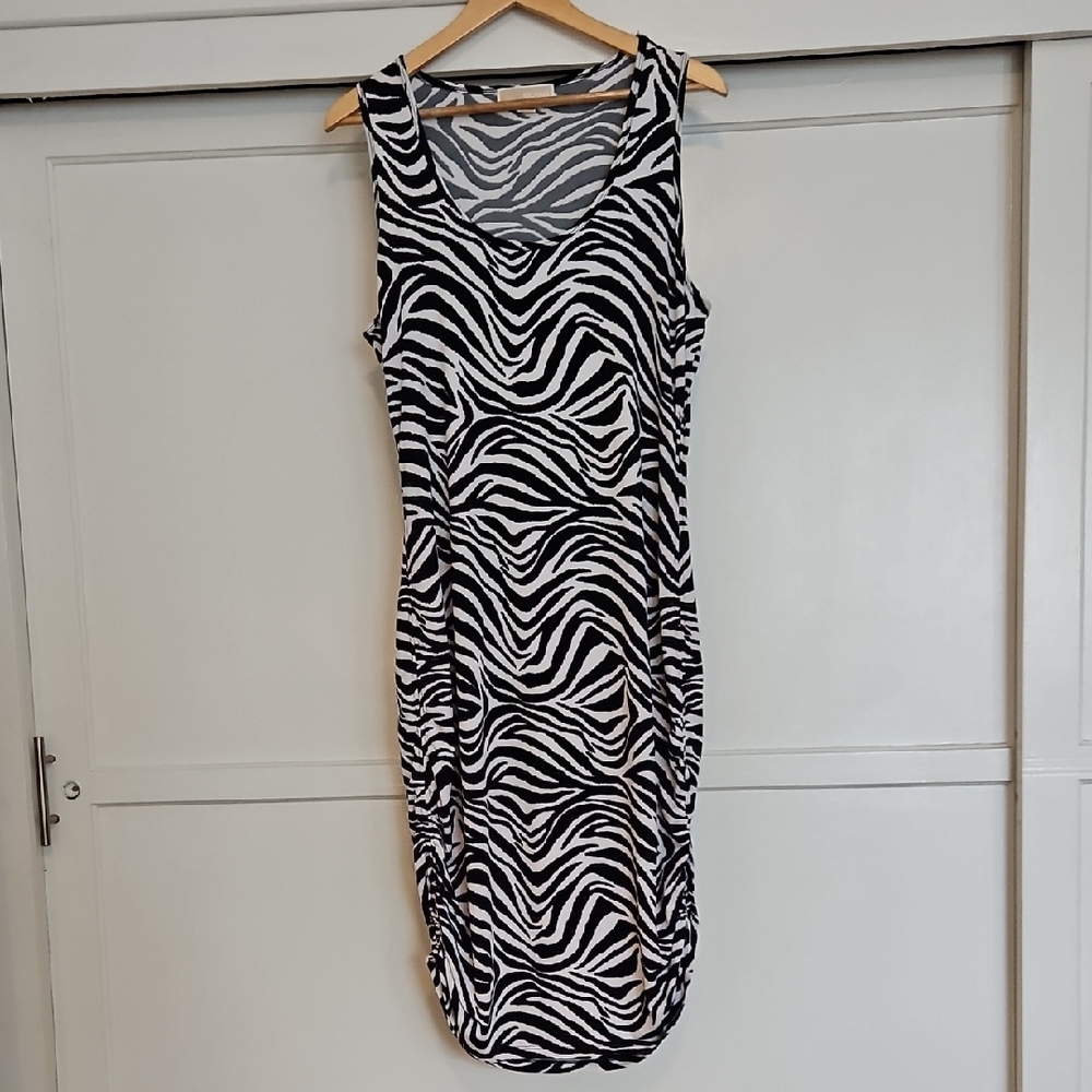 Michael Kors Zebra Print Sleeveless Dress